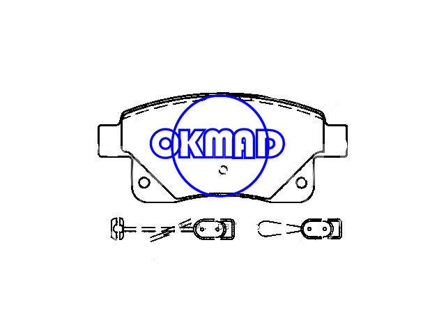Plaquette de frein FORD TRUCK Transit FMSI:8866-D1639 OEM:1554524 FVR1930 GDB1725 WVA:24486, F1639